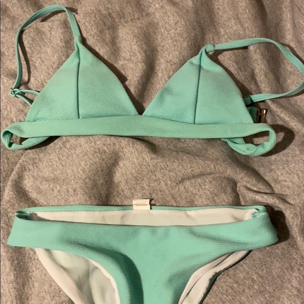 Mint green bikini set
